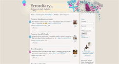 Desktop Screenshot of errordiary.org