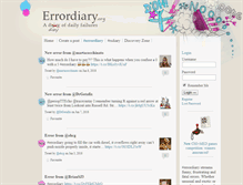 Tablet Screenshot of errordiary.org